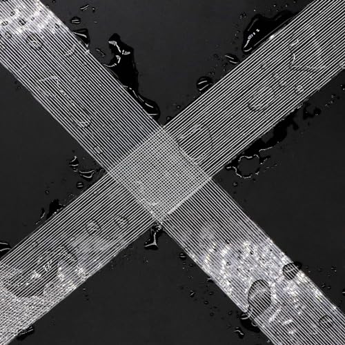 BOMEI PACK 1 Roll 5.5mil x 2Inch x 25yds Mono Filament Strapping Tape Heavy Duty Transparent Reinforced Fiberglass Tape