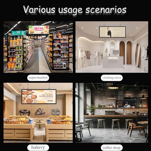 P6 Programmable LED Sign 40"x18" Outdoor Digital Display Board with Custom Scrolling Text,Electronic Message Board for Business Advertising, Waterproof Marquee Ticker