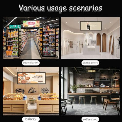 P6 Programmable LED Sign 40"x18" Outdoor Digital Display Board with Custom Scrolling Text,Electronic Message Board for Business Advertising, Waterproof Marquee Ticker