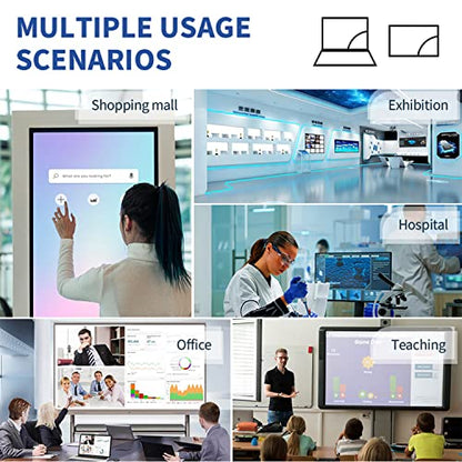 43 inch Capacitive Multi-Touch Screen Industrial Monitor, 16:9 Display 1920 x 1080P, Built-in Speakers, USB, VGA, DP & HD-MI Ports, Digital Signage Displays and Player for Advertising - size: 43-inch