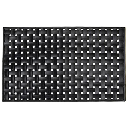 Calloway Mills Oscar Weave Rubber Doormat, 18" x 30" - color: Oscar Weave, size: 1'6" x 2'6" (Rectangular)