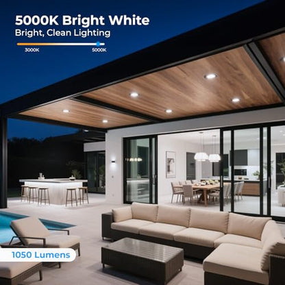 GvvooHome Bright White PAR38 LED Flood Light Bulbs Outdoor, 5000K Daylight, 100W Equivalent, 1050 Lumens 13W, Dimmable, Waterproof E26 Base, Long-Lasting LED Security Light, 6 Pack - color: Bright White, size: 6 Pack