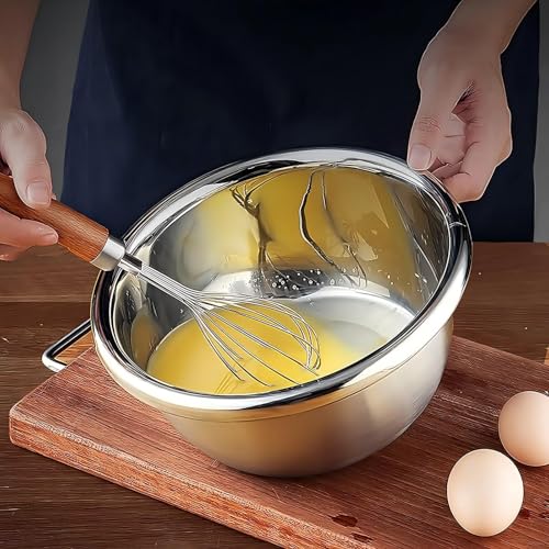 meleg otthon Stainless Steel Mixing Bowl, 23 Quart Salad Bowl, Metal Bowls, Stainless Steel Basin, Heavy Duty Deeper Edge Mirror Finish Dishwasher Safe Bowl - color: diameter 19.68inch