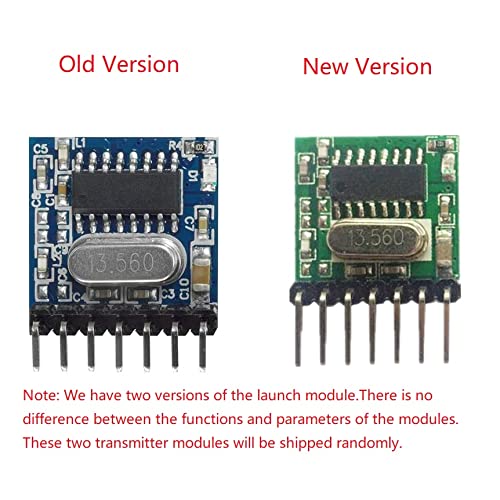 QIACHIP RX480E 433MHz RF Transmitter Receiver Module, 4CH EV1527 Kit - style: Transmitter and Receiver kit