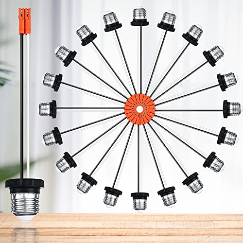 Zhengmy 20 Pcs E26 Socket Adapter Medium Base Light Socket Pigtail