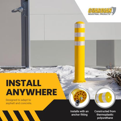 Guardian Removable Safety Bollard, 34.5” Reflective Traffic Post