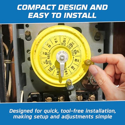 156T1978A Time Trippers Kit Compatible Replacement for Intermatic T100 Series Timer Clock Dials - 2 ON, 2 Off Trippers & 4 Screws - Mechanical Timer Switch Parts for Pool, Sprinkler, HVAC & Lighting
