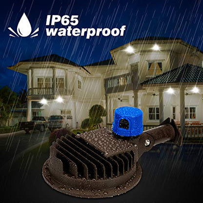 Juyace 2 Pack 120W LED Barn Light Dusk to Dawn Outdoor Security Flood Light - size: 120W 2 Pack