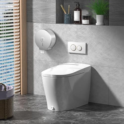 2Pcs Commercial Jumbo Toilet Paper Dispenser, 9in/22.9cm Roll - color: 2pcs Silver