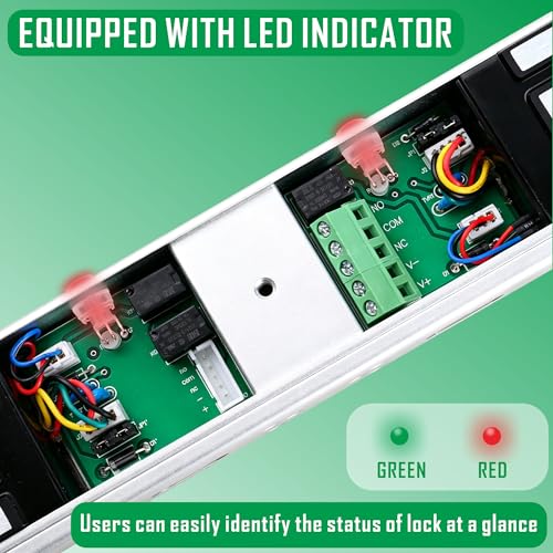 UHPPOTE Wireless Remote Control 600Lbs Electromagnetic Door Lock Kit System