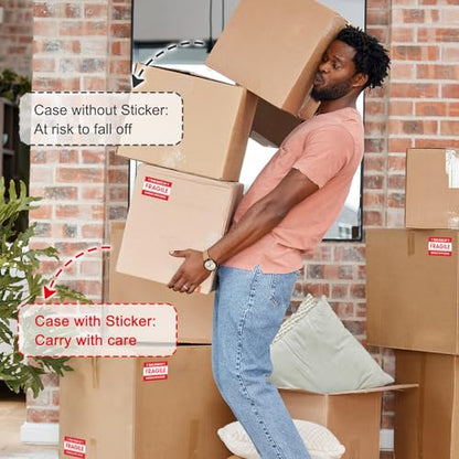 LLIKED 5000 Fragile Stickers 2"x3" for Shipping and Moving - size: 2"x3", style: 10 Rolls,5000 Labels