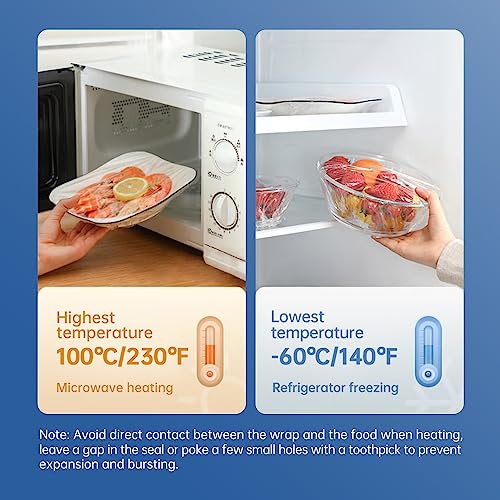 Plastic Wrap Refill Roll Compatible with Wrap Dispenser Systems, Fits Dispenser Models B09WLLL6GL，12 Inch x 266 Ft Press Seal Food Wrap, BPA Free Microwave Safe Cling Wrap for Food Storage, 2 Pack