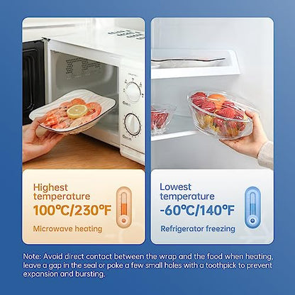 Plastic Wrap Refill Roll Compatible with Wrap Dispenser Systems, Fits Dispenser Models B09WLLL6GL，12 Inch x 266 Ft Press Seal Food Wrap, BPA Free Microwave Safe Cling Wrap for Food Storage, 2 Pack