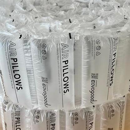 AirPillows™ 150 Count Premium Prefilled Air Pillow Bubbles for Package Shipping | 3 Cu Ft, 22 Gal, 4x8-In Ea | like Packing Peanuts Foam Paper | Strong Nylon Void Fill Cushion Protection by Covogoods
