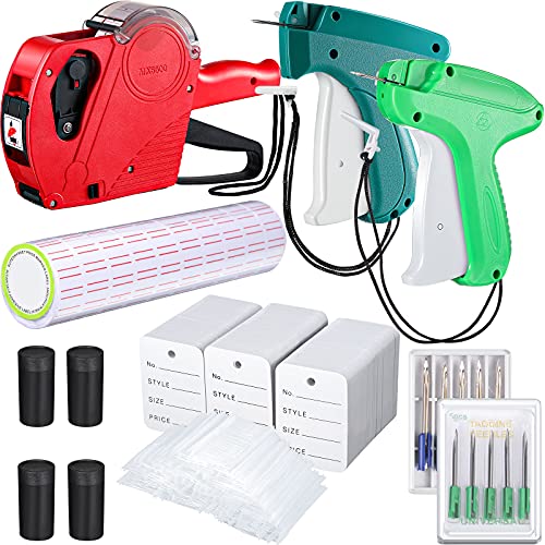 Honoson 5117 Pcs Price Tag Attacher for Clothing with Fasteners, Red Green