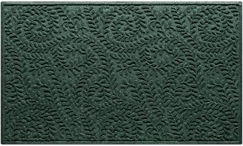 WaterHog Boxwood Front Door Mat Indoor Outdoor Entrance, All-Weather Mats - color: Evergreen, size: Large 35"x59" (3’x5’)