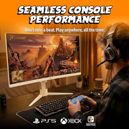 AOC 27 Inch Gaming Monitor QHD 320Hz Mini-LED HDR1000, White, Q27G4SLM/WS - size: 27" 320Hz Mini-LED White