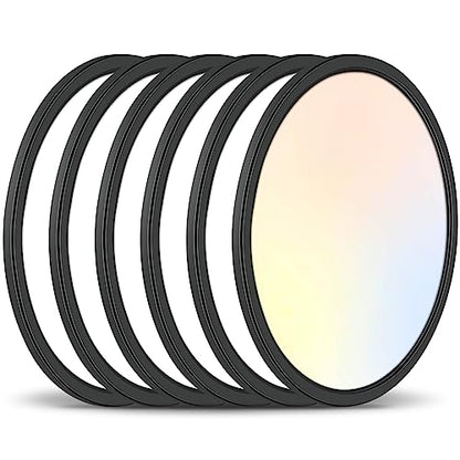 6-Pack 12Inch LED Ceiling Lights Flush Mount Black 3200LM, Dimmable Ceiling Light Fixtures, 3000K 4500K 6000K CCT, 24W Super Slim Low Profile Modern Ceiling Light for Bedroom Bathroom Hallway Kitchen - color: Black, size: 6 Packs