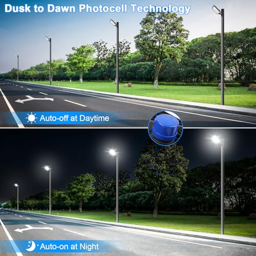 480W LED Parking Lot Light Dusk to Dawn Photocell 5000K 2Pack - size: 480W/Wall Mount/2PC