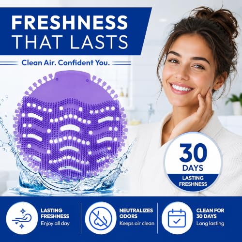 Fresh Products Urinal Screen Deodorizer, Odor Control, Splash Reduction, Long-Lasting Freshness, for Commercial Restrooms (Pack of 12)