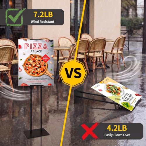 USCNC 1 Pack Floor Poster Board Stand, Double-Sided for Board & Foam Sign - size: 1 Pack Poster Stand