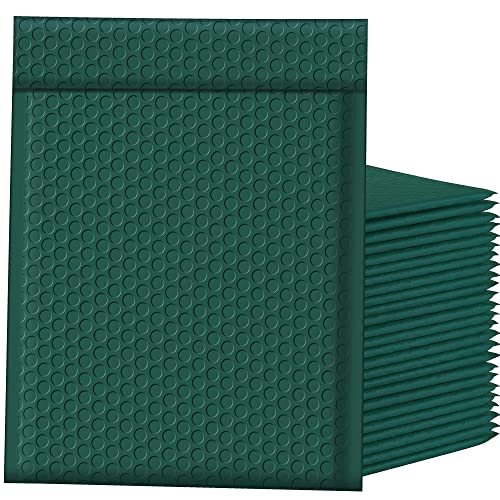 Famagic 8.5x12 Bubble Mailers Green for Small Business, 40pcs Usable 8.5x11 - color: Ultramarine Green, size: 8.5x12 Inches 40pcs