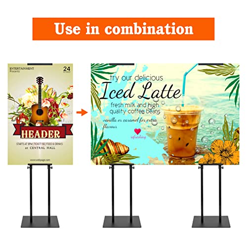 Poster Holder for Display, Adjustable Pedestal Sign Stand Up to 78 Inches