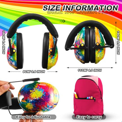 Amylove 12 Pcs Kids Noise Cancelling Headphones Ear Muffs Colorful Style (Pack of 2) - size: Universal Fit (kids & Adults) (Pack of 2), style: Colorful Style