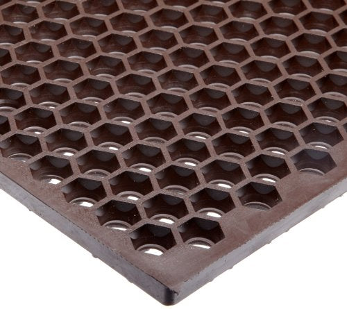 NoTrax Optimat Honeycomb Design Drainage Mat, 2' X 3' Brown (T15S0032BR) - color: Brown, size: 3' Width x 2' Length
