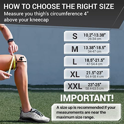 DR. BRACE ELITE Knee Brace with Side Stabilizers & Patella Gel Pads - color: Pluto, size: Medium