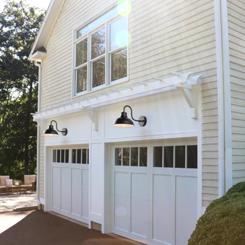Gooseneck Barn Light Outdoor Wall Lights 8" Exterior Lighting Fixtures - size: 8*7.75*12.75 inches