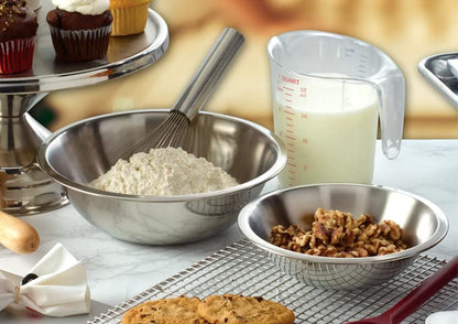 Winco Black 1.5 qt Stainless Steel Mixing Bowl - size: 1.5 Quart, style: Silicone Base
