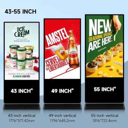 43" 4K Digital Signage Display Touch Screen Kiosk for Retail, Cafes, Hotels - size: 43 inch 4K