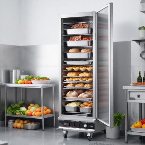 VEVOR Commercial Electric Food Warmer 16 Tier Stainless Steel Single-Door - size: 16 Tier