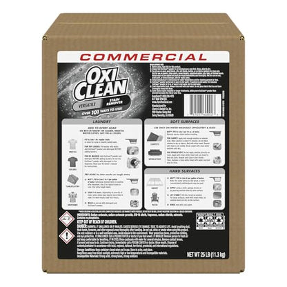 OxiClean Versatile Stain Remover Professional, 25 LB Bulk Box - size: 400 Ounce (Pack of 1)
