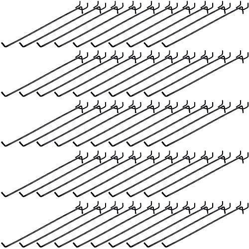 Shimeyao 100 Pcs Peg Board Hooks Stainless Steel Pegs,12 Inch,Black - color: Black, size: 12 Inch