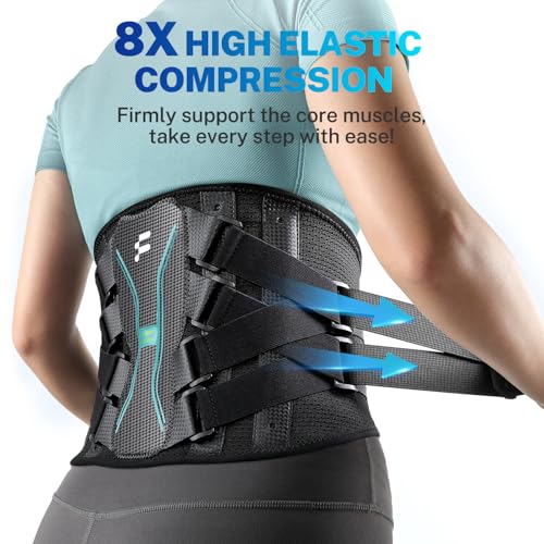 Back Brace for Women Men for All-day Wear & Support, Enhanced Back Support - size: L