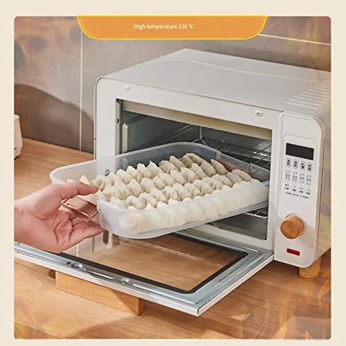 MANHONGYU 4-layer Food Storage Containers,Plastic Cookie Containers,Stackable Cookie Carrier, Dumpling Storage Box
