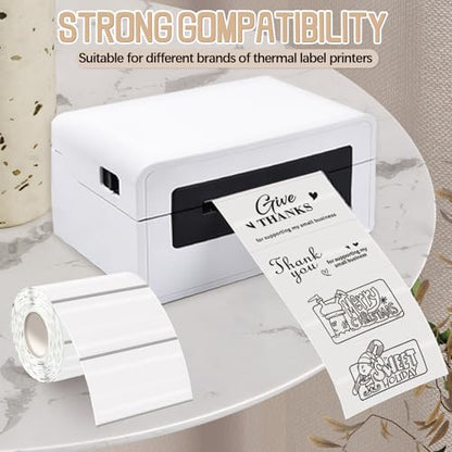 Starboling 3" x 2" Clear Thermal Labels,Self-Adhesive Rectangle Thermal Printer Sticker,for Price,Barcode,Mailing,Name - color: 2''x3''transparent, size: 2''x3''