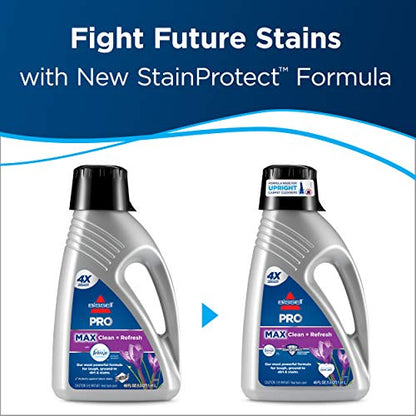 Bissell PRO MAX Clean + Refresh with Febreze Full Size Carpet Cleaner Machine Formula, 48 oz., 2515A - size: 48 Fl Oz (Pack of 1), style: Pro Max with Febreze