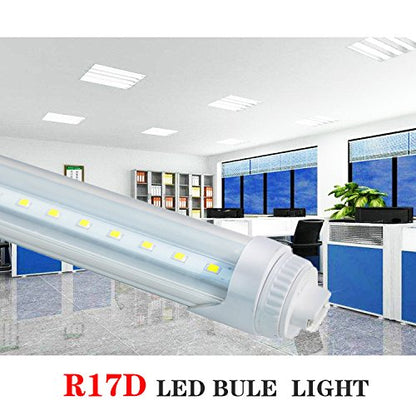 GreenSun F48T12 CW HO 4FT 20W R17D LED Tube Bulb, 5000k Daylight Clear Cover for Commercial Household Lighting, 360 Degree R17D Base