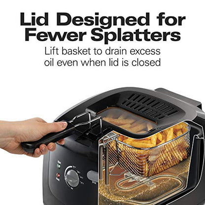 Hamilton Beach Cool Touch Electric Deep Fryer with Basket For Home Use - style: Fryer