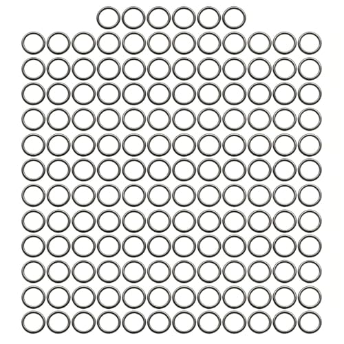 1/2'' Metal O-Ring Buckle Connector Round Loops Non Welded for Bags Webbing Purse and Belt Straps, Gunmetal, Pack of 150 - color: Gunmetal X 150 Pcs