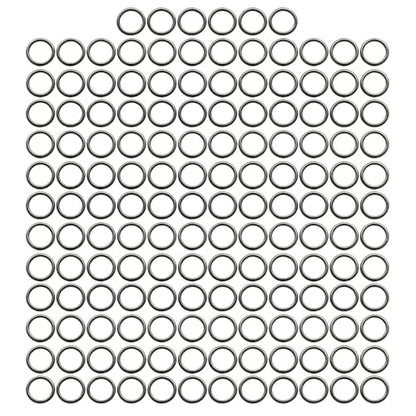 1/2'' Metal O-Ring Buckle Connector Round Loops Non Welded for Bags Webbing Purse and Belt Straps, Gunmetal, Pack of 150 - color: Gunmetal X 150 Pcs