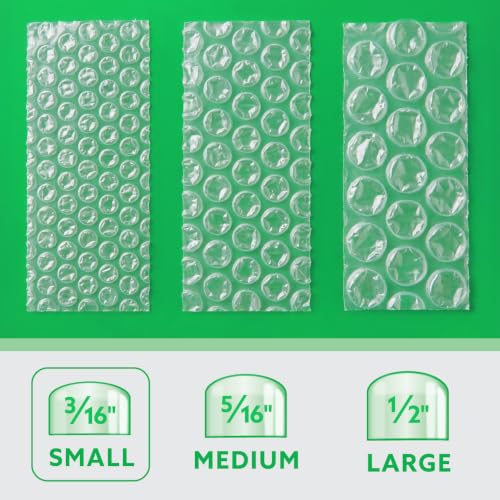 UPSable Bubble Roll, Small Bubble 3/16", 12 in x 300 FT - size: Large Bubble – 24" x 100 Ft