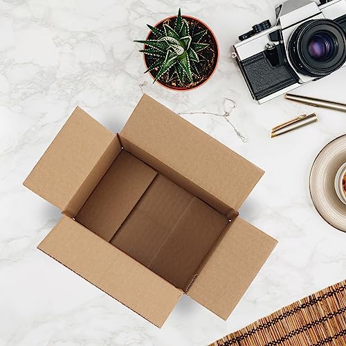 Calenzana 6x4x4 Shipping Boxes Set of 50, White Corrugated Cardboard Box for Mailing Packing Gifts Small Business - size: 6x4x4, style: 50 Pack