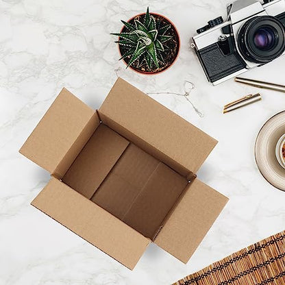 Calenzana 6x4x4 Shipping Boxes Set of 50, White Corrugated Cardboard Box for Mailing Packing Gifts Small Business - size: 6x4x4, style: 50 Pack