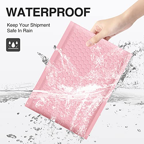 UCGOU Bubble Mailers Padded 5x8.6" Usable Size 5x7" Light Pink 100 Pack - color: Light Pink, size: 5x8.6" 100PC
