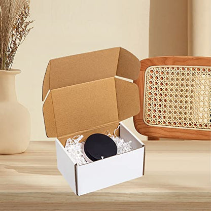 Wowxyz White Shipping Boxes 6x4x3" 60 Pack Corrugated Cardboard Box Mailer - size: 6x4x3"