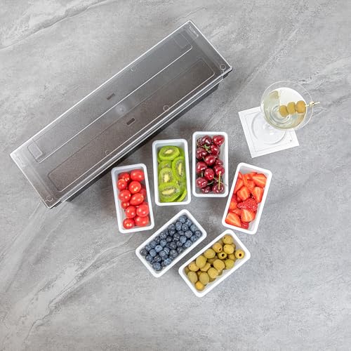 Restaurantware White Plastic Pint Insert, 5.5 x 2.9 x 2.8 In - size: 1 Pint